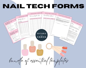 Nail Salon Instagram Post Templates | Manicure Pedicure Beauty | Nail Care Templates | Canva Templates | Nail Tech Templates Bundle