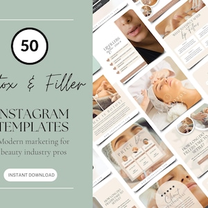 Canva Beauty Templates, Instagram Templates For Skin Care | Cosmetic Clinic Posts | Esthetician Instagram Templates | Aesthetic Social Media