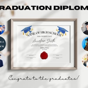 Art Graduate Diploma Template, Master Artist Diploma, Printable Canva Certificate, Printable Home School Diploma, Art Academy Award