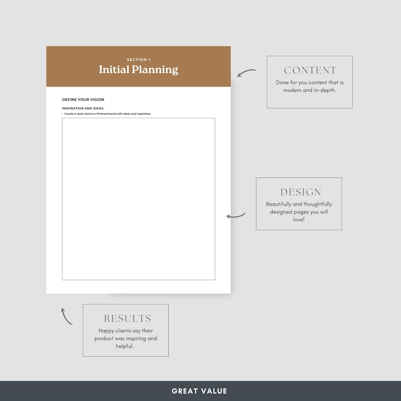 New Home Build Planner Template - Etsy