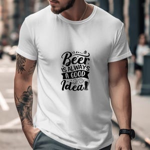 Beer SVG, Beer is Always Good Idea, Beer PNG, Crafting Digital Files, Silhouette Cut Files, Cricut, Commercial Use