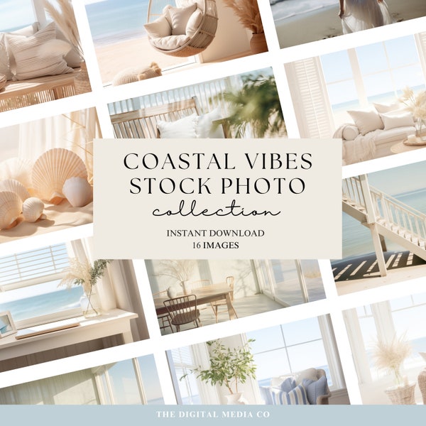 Styled Stock Photography | Stock Beach Photos | Coastal Interior | Canvas Frame Mockup | Stock Images | Coastal Wall Art | Digital Download