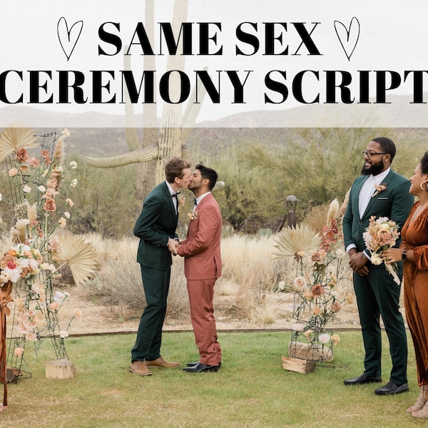 Same Sex Wedding Celebrant Script, Gay Wedding Officiant Speech, Ceremony Script For Wedding Celebrants, Celebrant Resources