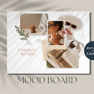 Canva Mood Board Bundle, Canva Vision Board Templates, Editable Mood Boards, Mood Board Marketing Kit for Small Businesses, Moodboard kit