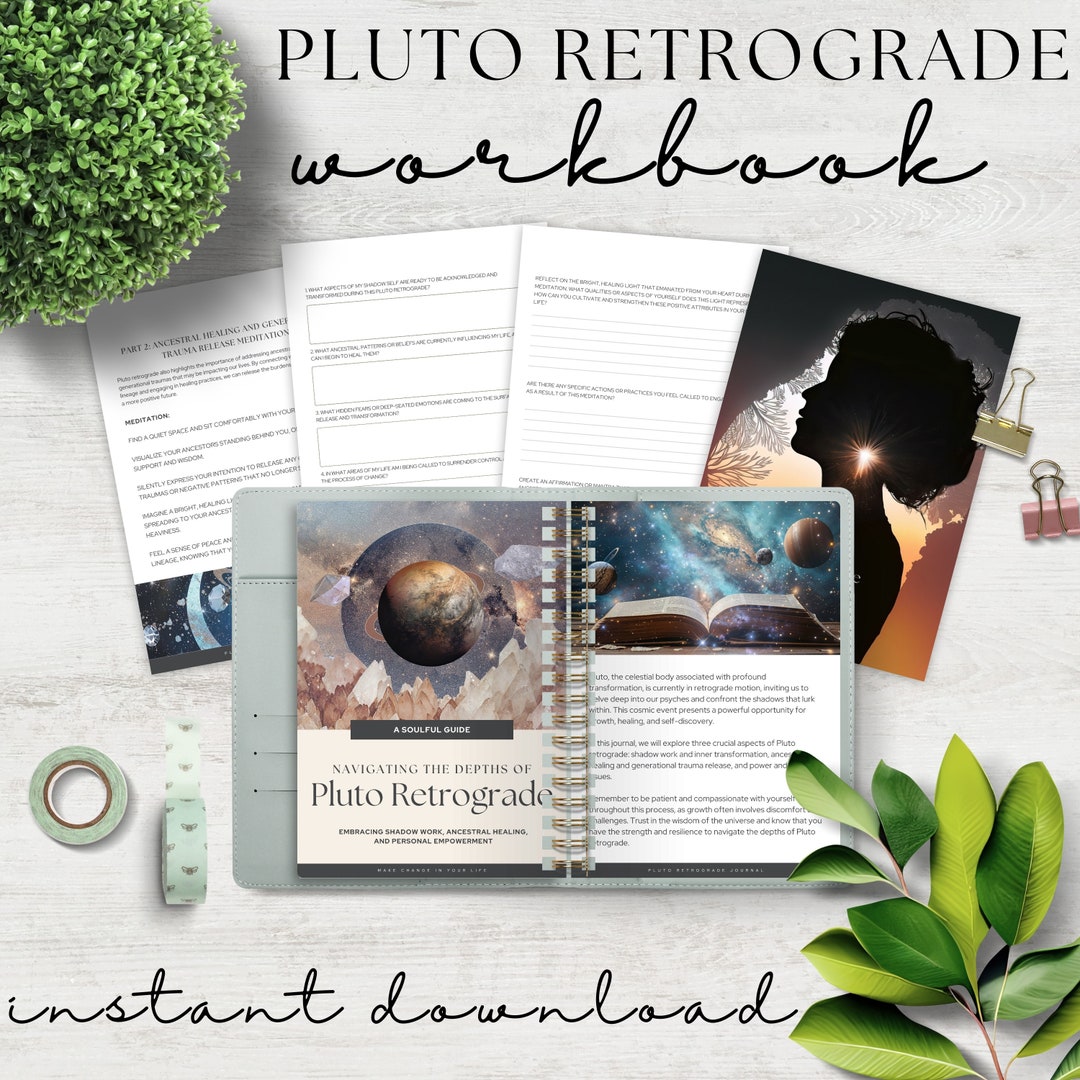 Pluto Retrograde Workbook, Magical Guide, Printable Spirituality E-book ...