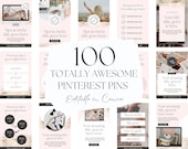Pinterest Templates, Pinterest Pins for Marketing, Canva Pinterest Templates, Marketing Pins, Pinterest Marketing, Pink Reels Stories