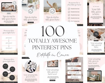 Plantillas de Pinterest, Pines de Pinterest para marketing, Plantillas de Pinterest de Canva, Pines de marketing, Marketing de Pinterest, Historias de Pink Reels