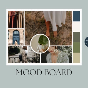 Canva Mood Board Bundle, Canva Vision Board Templates, Editable Mood Boards, Mood Board Marketing Kit for Small Businesses, Moodboard kit