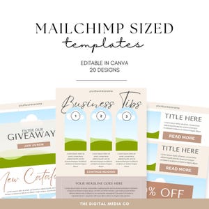 Modelo de e-mail do Mail Chimp, Modelo de e-mail do Canva, Design de modelo de e-mail, Modelo de design do Mail Chimp, Recursos de marketing por e-mail empresarial do Canva