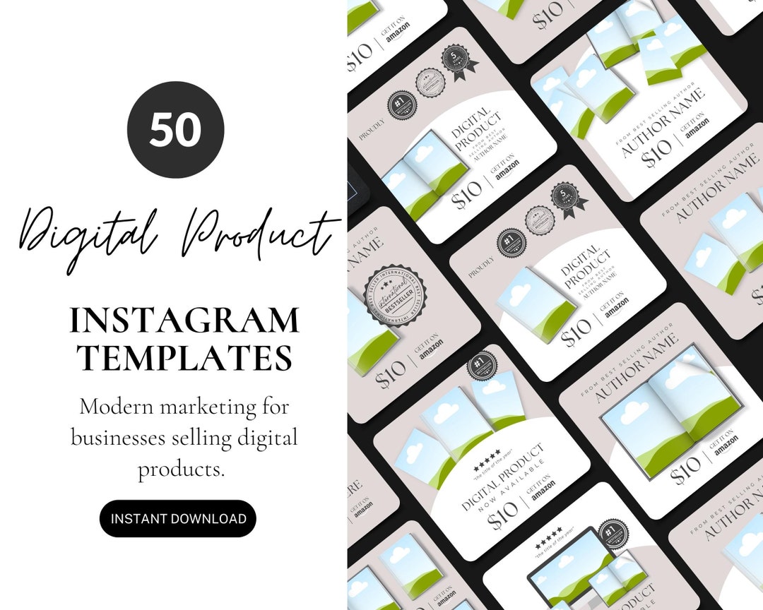 Digital Product Canva Templates, Instagram Posts for Small Businesses ...