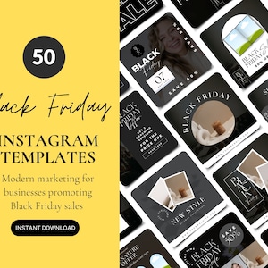 Black Friday Canva Templates, Black Friday Instagram Canva Templates, Black Friday Canva, Black Friday Instagram, Black Friday Promotions