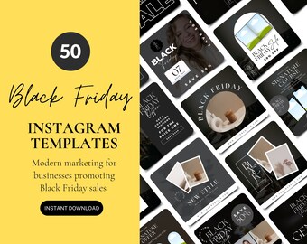 Black Friday Canva Templates, Black Friday Instagram Canva Templates, Black Friday Canva, Black Friday Instagram, Black Friday Promotions