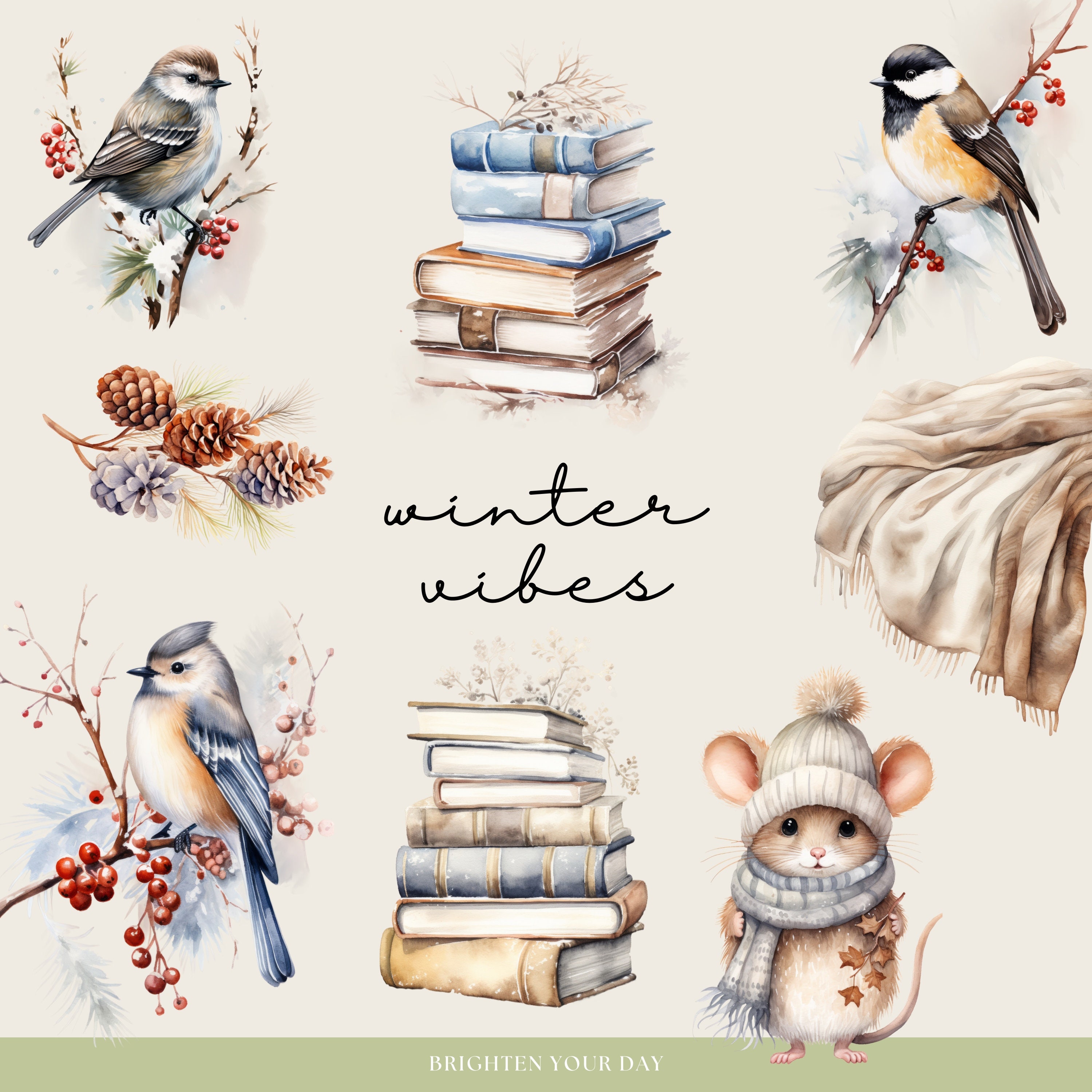 Cozy Winter Digital Planner Stickers | Digital Sticker Set | Goodnotes ...