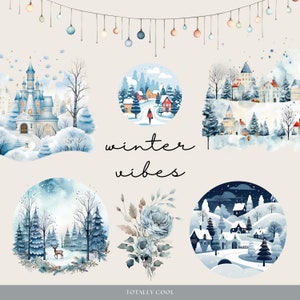 Winter Wonderland Digital Planner Stickers | Digital Sticker Book ...
