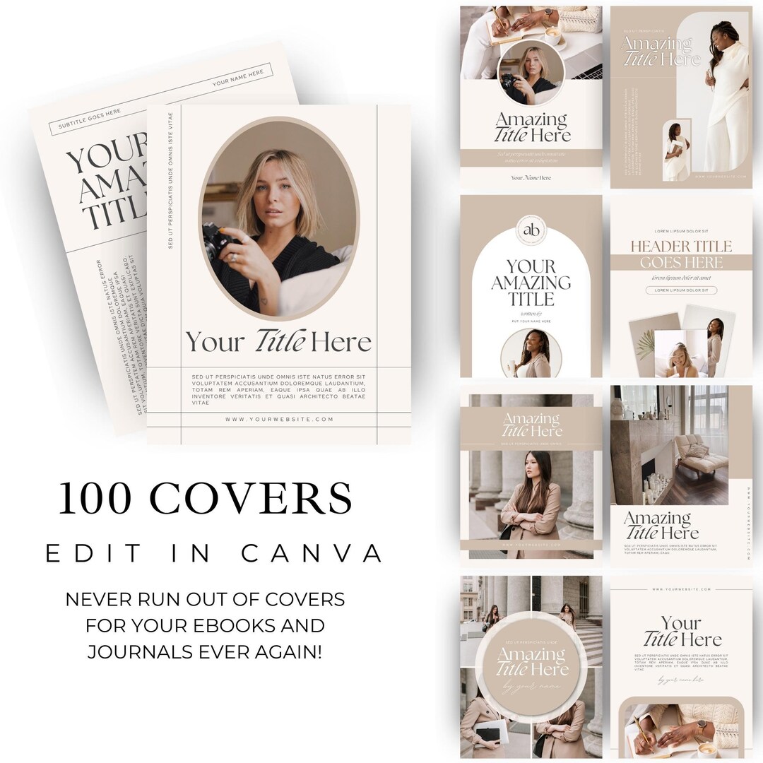 Ebook Covers Canva Covers Templates Editable Journal Title Page Dust 