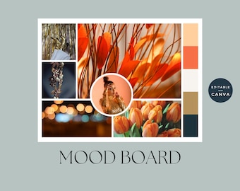 Canva Mood Board Bundle, Canva Vision Board Templates, Editable Mood Boards, Mood Board Marketing Kit for Small Businesses, Moodboard kit