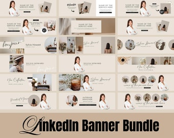 Linkedin Banner Template for Business, Linkedin Banner Template, Professional Notary Linkedin Banner, Business Owner Marketing Resources