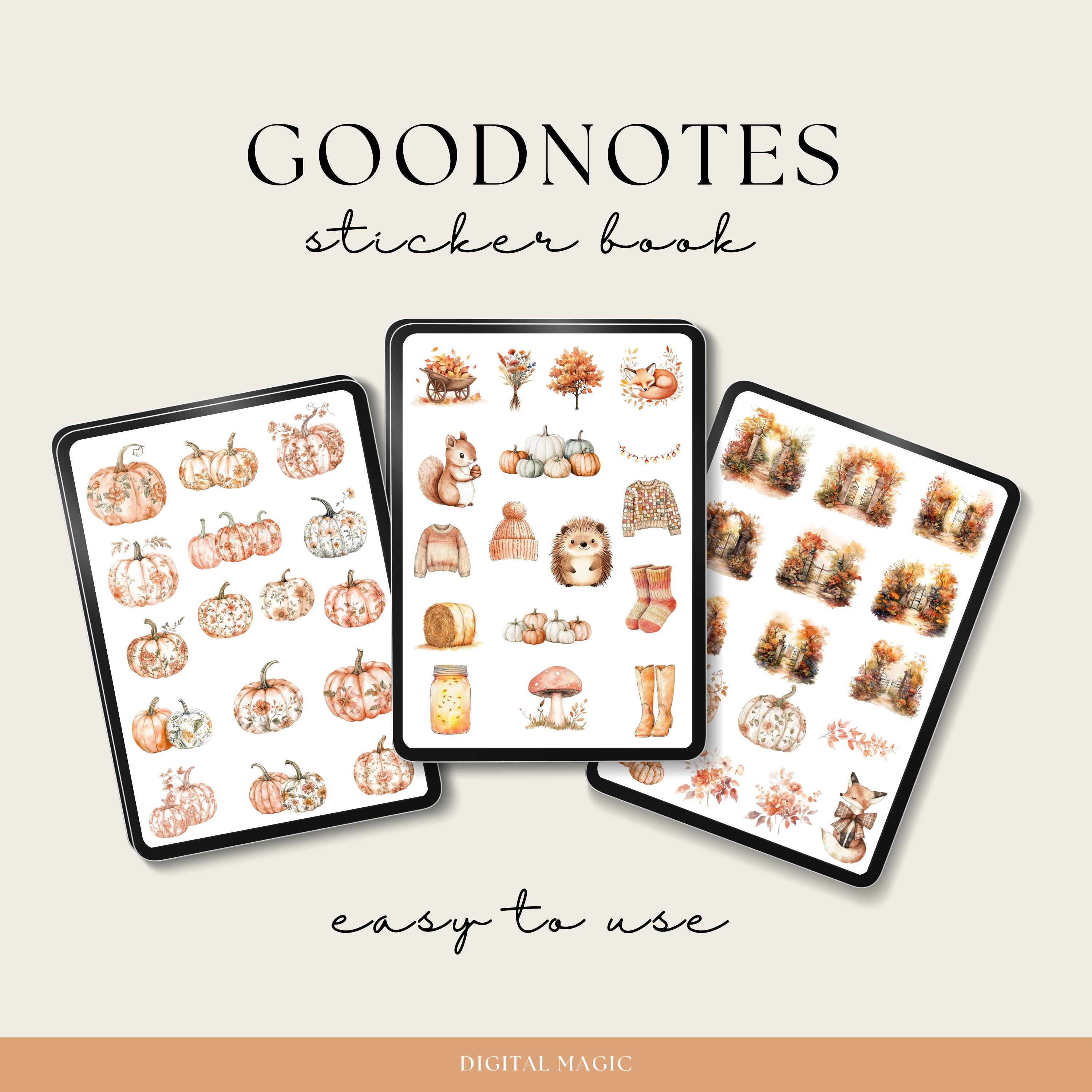 Dreamy Fall Digital Planner Stickers, Autumn Seasonal Stickers ...