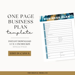 Canva de plan d&#39;affaires, modèle de plan d&#39;affaires, modèle de plan d&#39;affaires imprimable, modèle de plan d&#39;affaires modifiable, plan d&#39;affaires en ligne