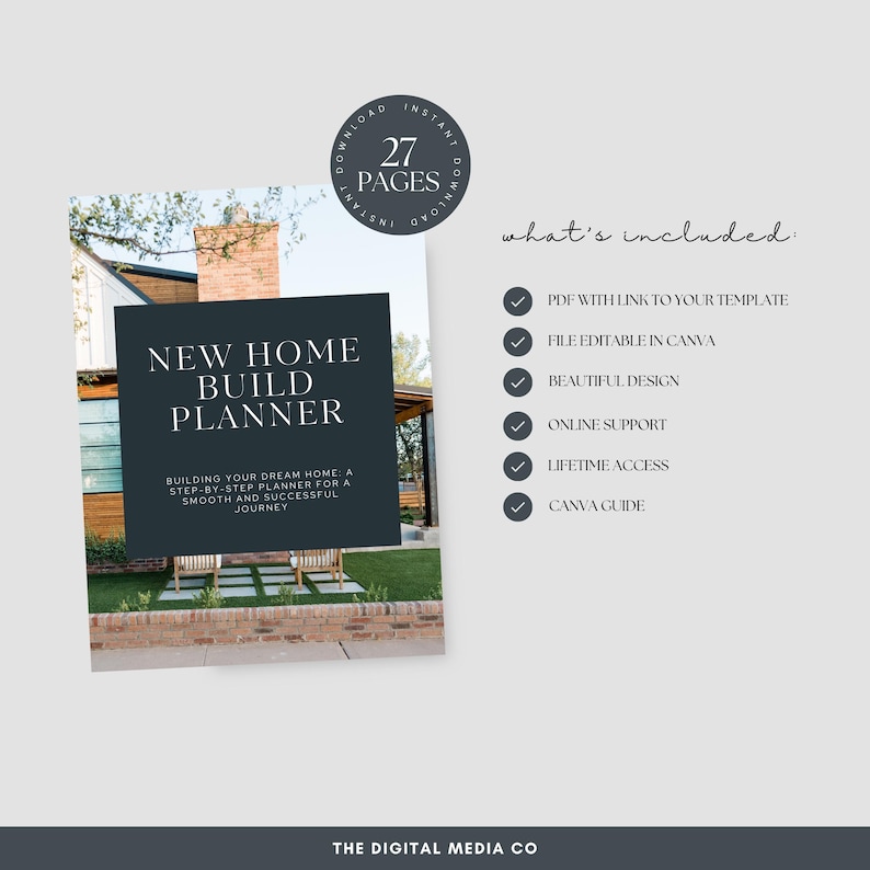 New Home Build Planner Template - Etsy