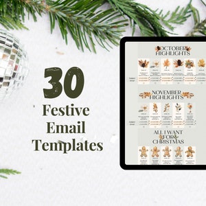 Festive Emails, Done For You Email Marketing Templates, High Converting Emails, October, Christmas, Halloween, Black Friday Promo, Written