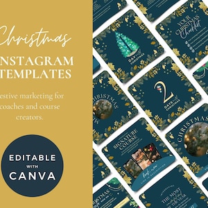 Christmas business Canva templates, Business templates christmas Canva templates, Christmas instagram story template, Canva templates