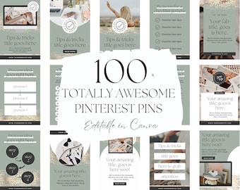 Plantillas de Pinterest, Pines de Pinterest para marketing, Plantillas de Pinterest de Canva, Pines de marketing, Marketing de Pinterest