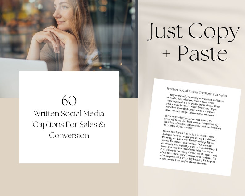 Written Captions for Sales and Conversion, Social Media Captions for