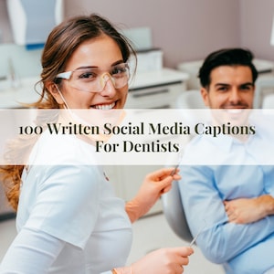 Dentist Written Social Media Captions and Prompts, Instagram and Facebook Posts for Dental Clinics, Dental Marketing, Kids Dentist Info