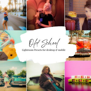 Old School Lightroom Presets for Mobile and Desktop Lightroom, Desaturated Presets, Rich Photo Filter, Instagram Editing, Retro presets