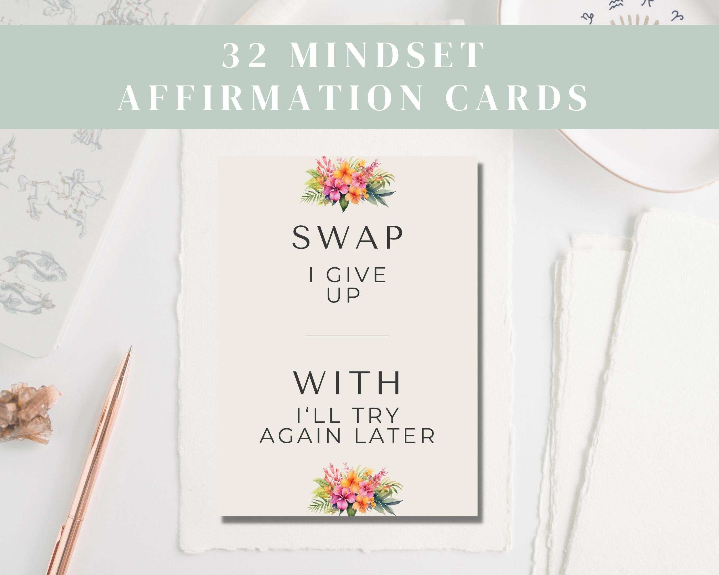 Affirmation Cards Template Canva, Affirmation Station, Printable ...