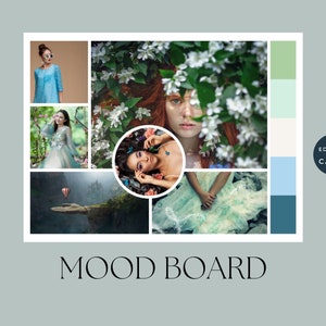 Canva Mood Board Bundle, Canva Vision Board Templates, Editable Mood Boards, Mood Board Marketing Kit for Small Businesses, Moodboard kit