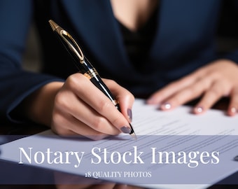 Notary Stock Photography | Loan Signing Agent Photos | AI Generated Notary Public Images | Digital Downloads | Commercial Use Printable