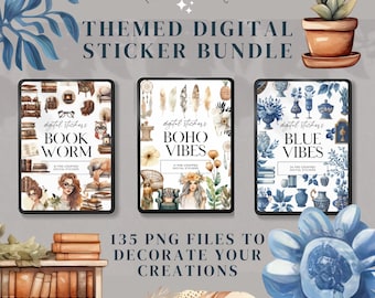 Digital Planner Sticker Bundle | Digi Sticker Book | Goodnotes Stickers | Lifestyle Stickers | Goodnotes Planner | Ipad Stickers | Png