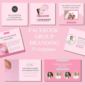 Facebook Group Branding Templates INSTANT DOWNLOAD Canva Template, Web Banner, Photo Banner, Photography Template, Facebook Marketing