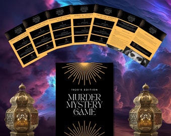 1920s Murder Mystery Game, Detective Story Party, Unsolved Cold Case DIY Game, 18 Players, Printable Crime Activity, Fun Instant Download