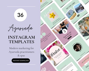 Alternative Medicine Posts, Holistic Health Content, Subdoshas, Self Care, Ayurveda Templates, Canva Ayurveda Posts, Ayurveda Marketing