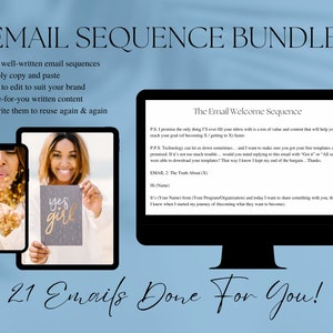 Email Sequence Bundle, Coaching Email Sequence Copy, Done For You Email Marketing Templates, High Converting Email Bundle For Sales