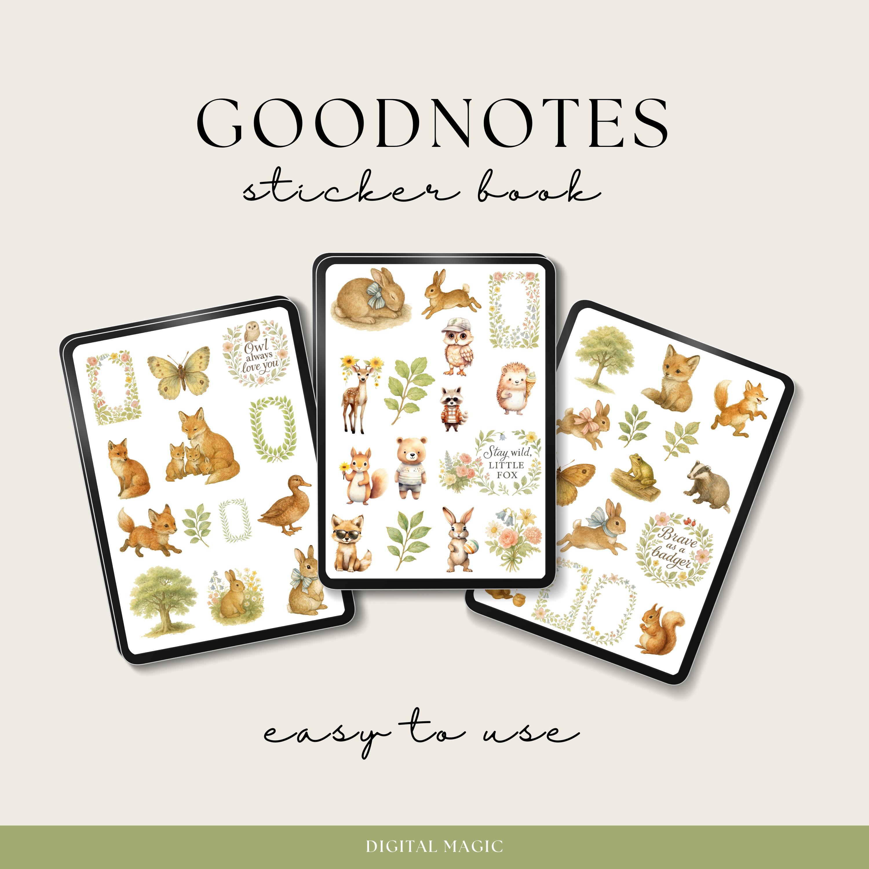 Cottagecore Digital Stickers, Goodnotes Stickers, Notability Stickers ...