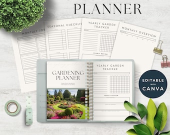 Garden Planner Printable | Garden Tracker | Gardening Binder | Gardening Journal Printable | Downloadable Planner | Plant Planner