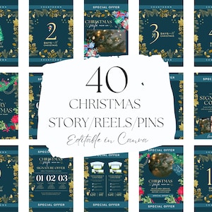 Christmas business Canva templates, Business templates christmas Canva templates, Christmas instagram story template, Canva templates