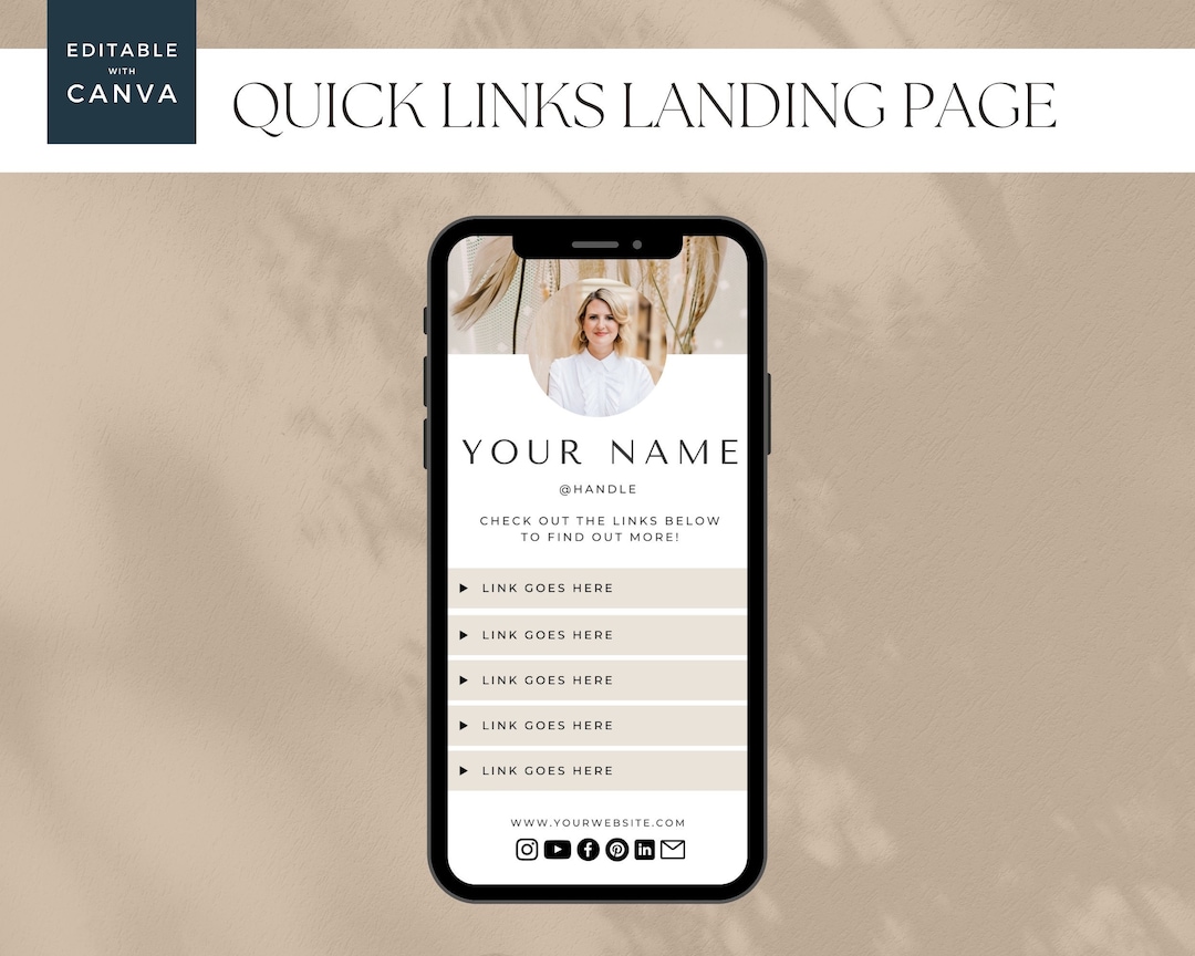 Canva Bio Template Landing Page Social Media Bios Linktree Canva Bio Template Landing Page Social Media Bios Linktree