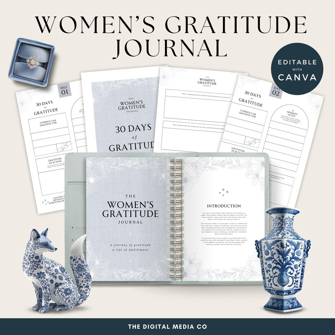 Women's Gratitude Journal, Daily Prayer Journal for Women, Grateful ...