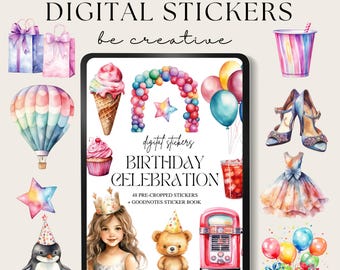 Birthday Celebration Digital Stickers