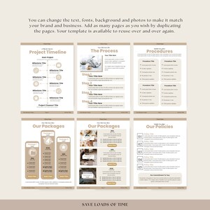 K&ouml;nnte beinhalten: Eine beige und wei&szlig;e Vorlage f&uuml;r einen Businessplan. Die Vorlage enth&auml;lt Abschnitte f&uuml;r einen Projektzeitplan, den Prozess, Verfahren, Pakete und Richtlinien. Die Vorlage ist so konzipiert, dass sie sich leicht mit Text, Schriftarten, Hintergrundfarben und Fotos anpassen l&auml;sst.