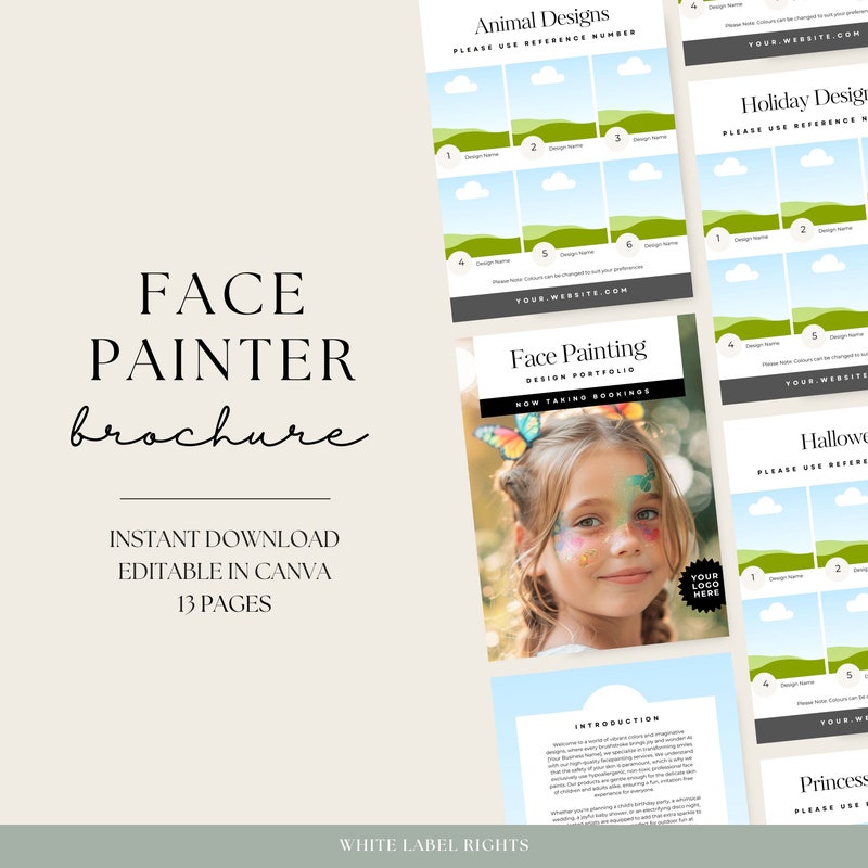 Face Painting Menu - Etsy
