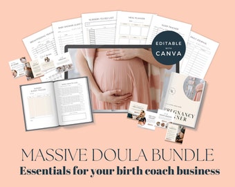 Ultimate Doula Bundle, Doula Student Business Startup Kit, Doula Contracts and Handouts, Birth Coach Tools, New Doula Forms, Nurse Branding
