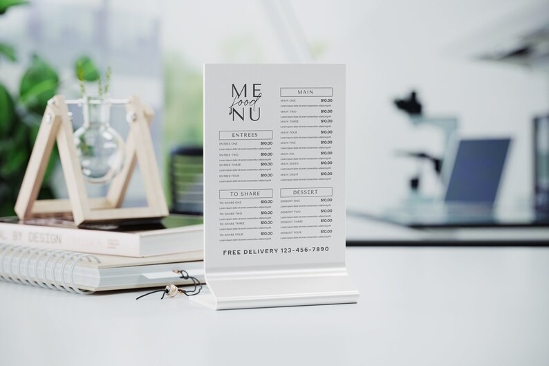 Restaurant Menu Template | Pdf Instant Download | Digital Download ...