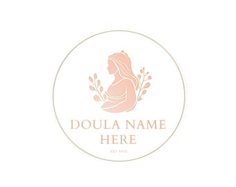 Doula Logo, INSTANT DOWNLOAD Canva Logo Template, Modern Logo, Stylish Logo Design, Boutique Logo, Birth Coach Branding