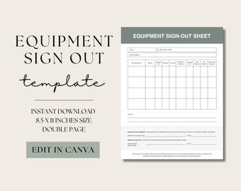 Key Log Template, Key Sign Out Sheet Printable, Visitor Sign in Out ...